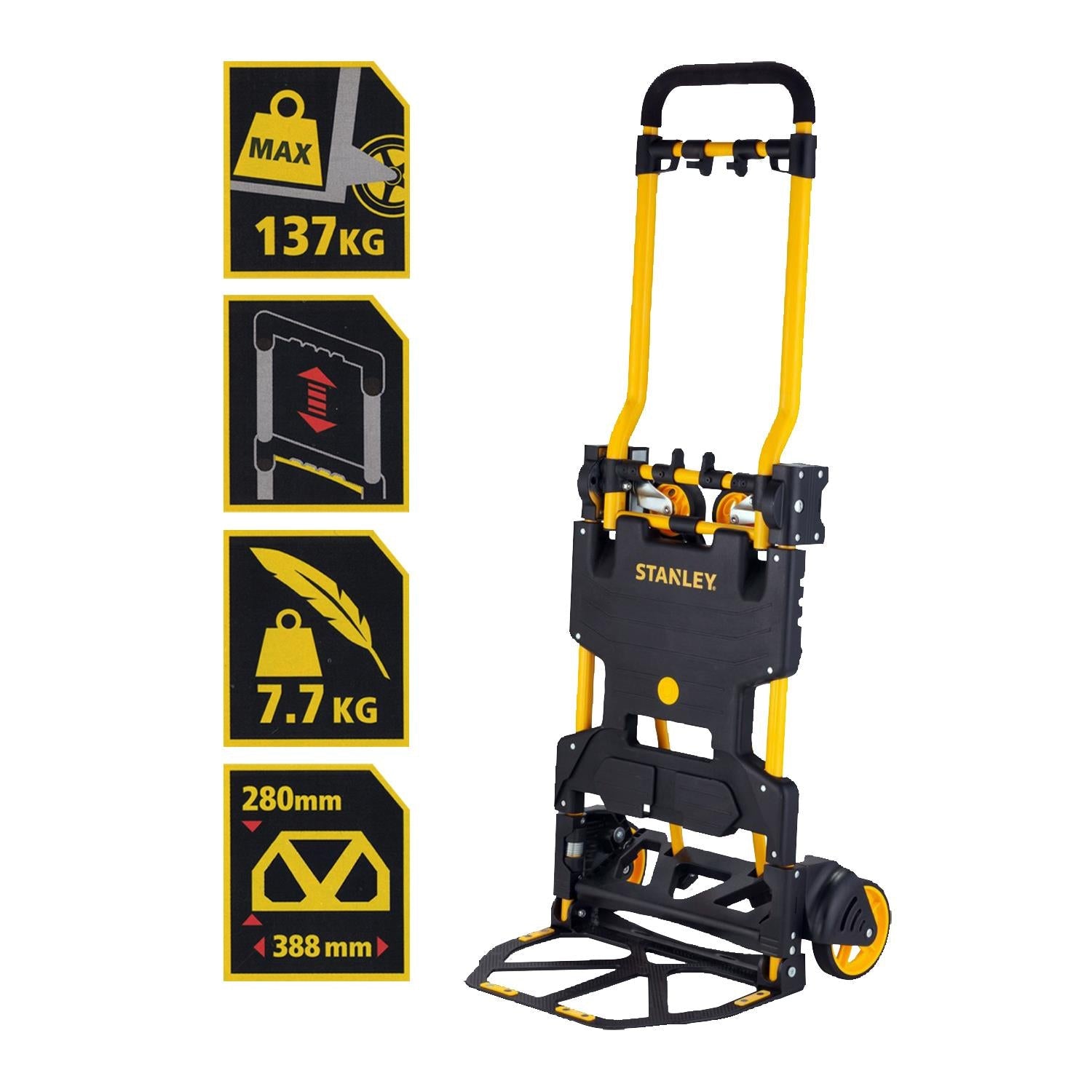 Stanley FT585 70/137Kg Çok Fonksiyonlu Katlanır El Arabası - Onivias