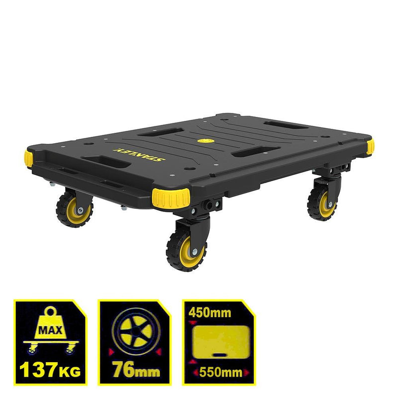 STANLEY PC531 137kq 55x45sm Dördtəkərli Yük və Paket Daşıma Səbəti 