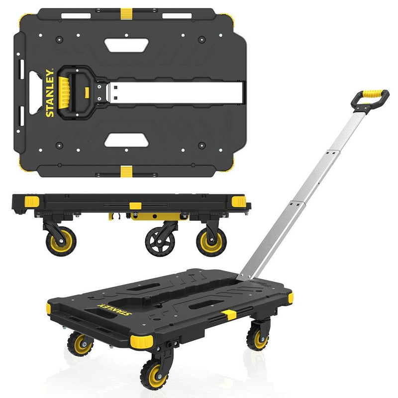 STANLEY PC532 137kq 62x45sm Dördtəkərli Çəkmə Tutacağı Yük və Paket Daşıma Arabası