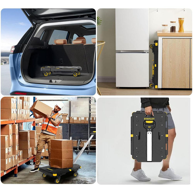 STANLEY PC532 137kq 62x45sm Dördtəkərli Çəkmə Tutacağı Yük və Paket Daşıma Arabası