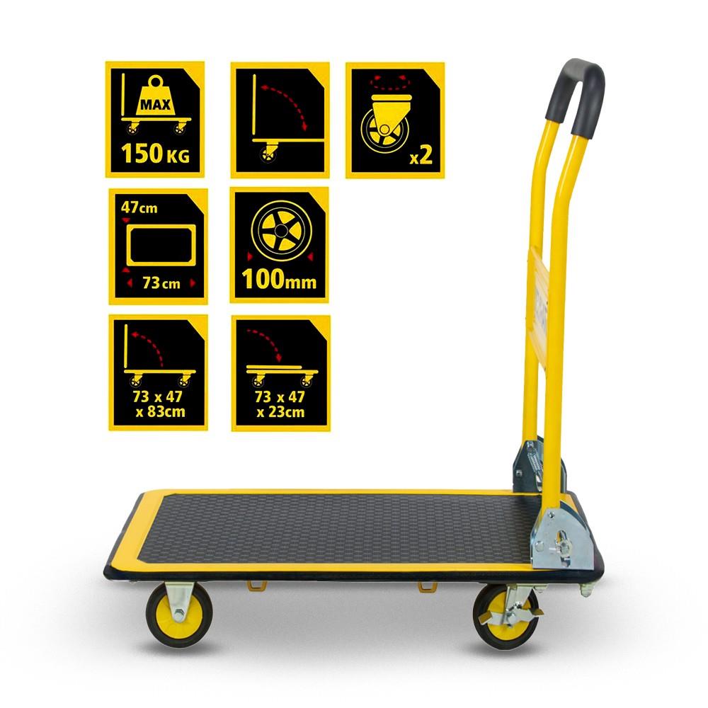 Stanley PC537 150Kg Profesyonel Paket Taşıma Arabası - görsel 2