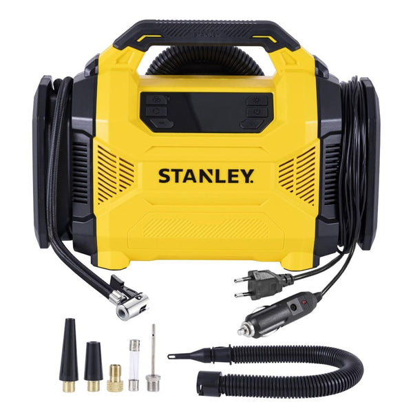 STANLEY SXIF3501 12Volt/220Volt 150 PSI Dijital Basınç Göstergeli Lastik & Yatak Şişirme Pompası + Led Lamba - Onivias