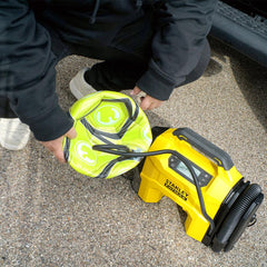 STANLEY SXVI02001A 12V/18V 2Ah Li-ion Şarjlı 160 PSI Dijital Göstergeli Lastik&Yatak Şişirme Pompası+Araç Süpürgesi - Onivias