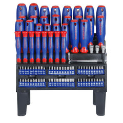 WORKPRO WP200507 100 Parça Duvar Askı Aparatlı Profesyonel CR - V Manyetik Tornavida ve Bits Uç Seti - Onivias