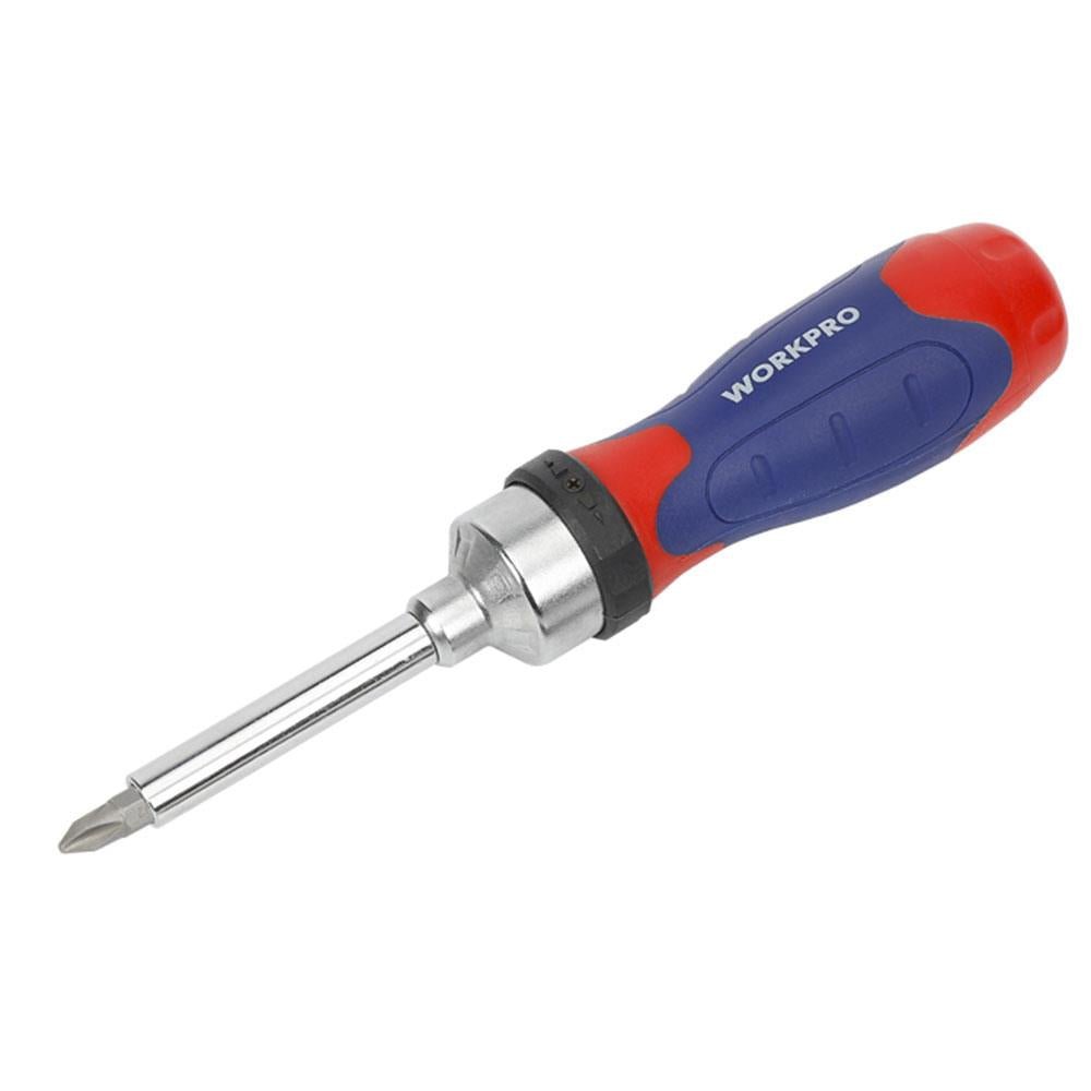 WORKPRO WP200524 14 Parça Profesyonel CR - V Cırcırlı Bits Tornavida Seti - Onivias
