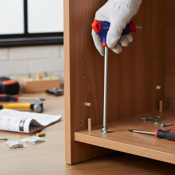 WORKPRO WP200543 8 Parça CR - V T Tipi Uzun Delikli Torx Profesyonel Allen Anahtar Takımı - Onivias