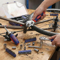 WORKPRO WP200555 1/4'’ 1/2’’ 38 Parça Cr - V Lokma ve Topaç Cırcır Araç Tamir Seti - Onivias
