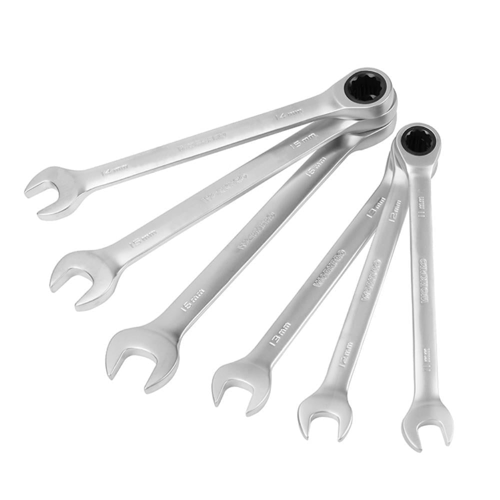 WORKPRO WP202511 Cr - V 7 Parça Cırcırlı Profesyonel Kombine Anahtar Takımı - Onivias