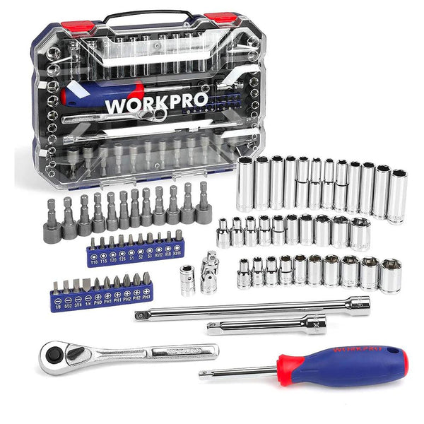 WORKPRO WP202522 1/4'’ Metrik/İnç 70 Parça Cr - V Profesyonel Lokma Takımı - Onivias