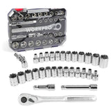 WORKPRO WP202525 30 Parça 1/2’’ CR - V Metrik/İnç Profesyonel Lokma Takımı - Onivias