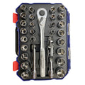 WORKPRO WP202525 30 Parça 1/2’’ CR - V Metrik/İnç Profesyonel Lokma Takımı - Onivias