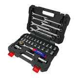 WORKPRO WP202528 3/8’’ Metrik/İnç 32 Parça Cr - V Profesyonel Lokma ve Kombine Anahtar Takımı - Onivias