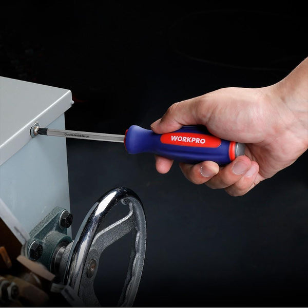 WORKPRO WP202533 1/4'’ 3/8’’ 1/2'’ 123 Parça Cr-V Metrik Ağır Hizmet Lokma ve Kombine Anahtar Takımı - görsel 5