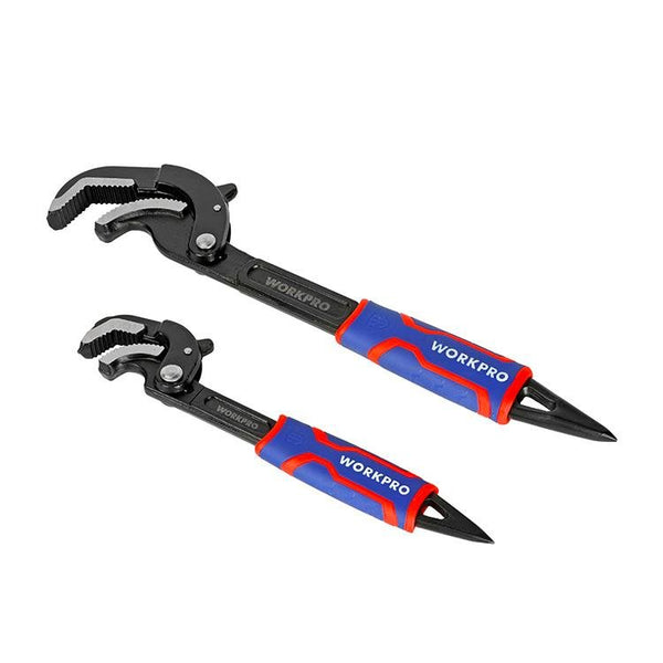 WORKPRO WP202574 2 Parça Otomatik Kilitlemeli Çok Fonksiyonlu Profesyonel Boru Anahtarı/ Levye Seti - Onivias