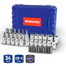 WORKPRO WP202595 3/8'’ CR-V 34 Parça Ağır Hizmet Torx Lokma Takımı (E/T Serisi)