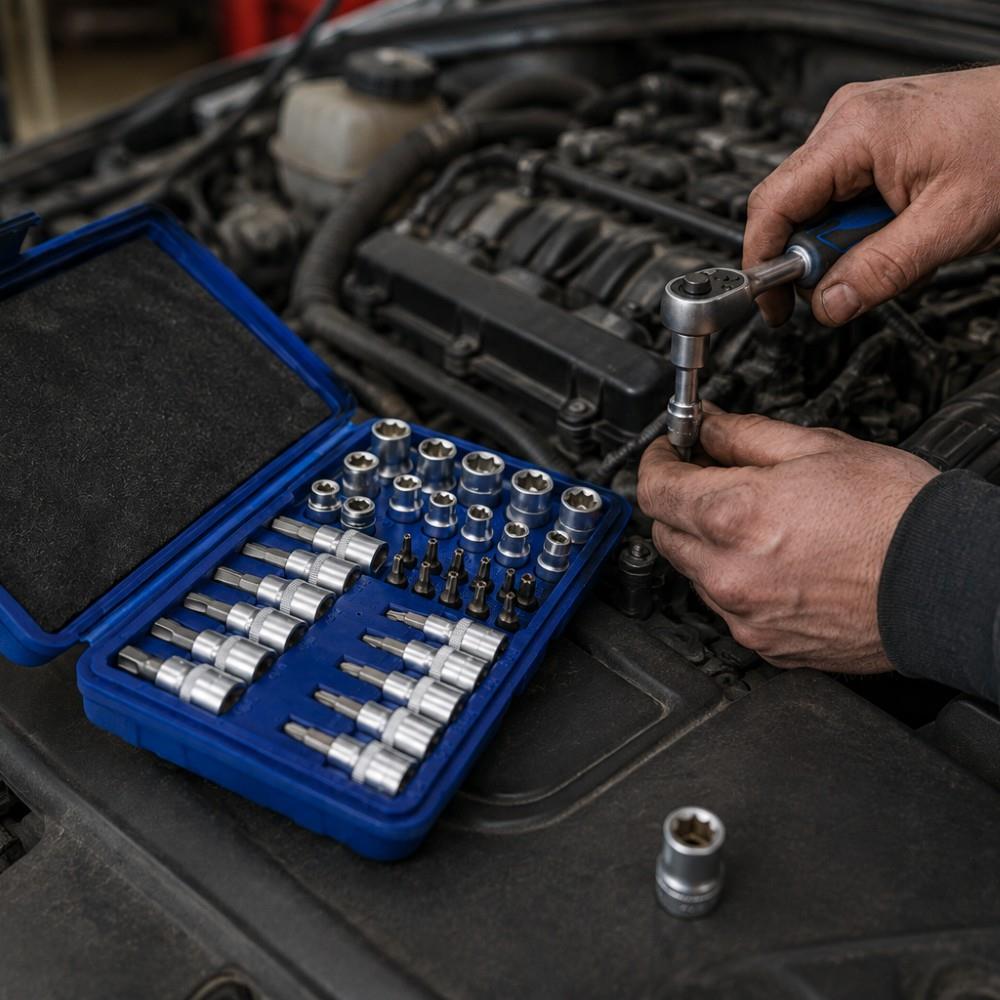 WORKPRO WP202595 3/8'’ CR-V 34 Parça Ağır Hizmet Torx Lokma Takımı (E/T Serisi) - görsel 3