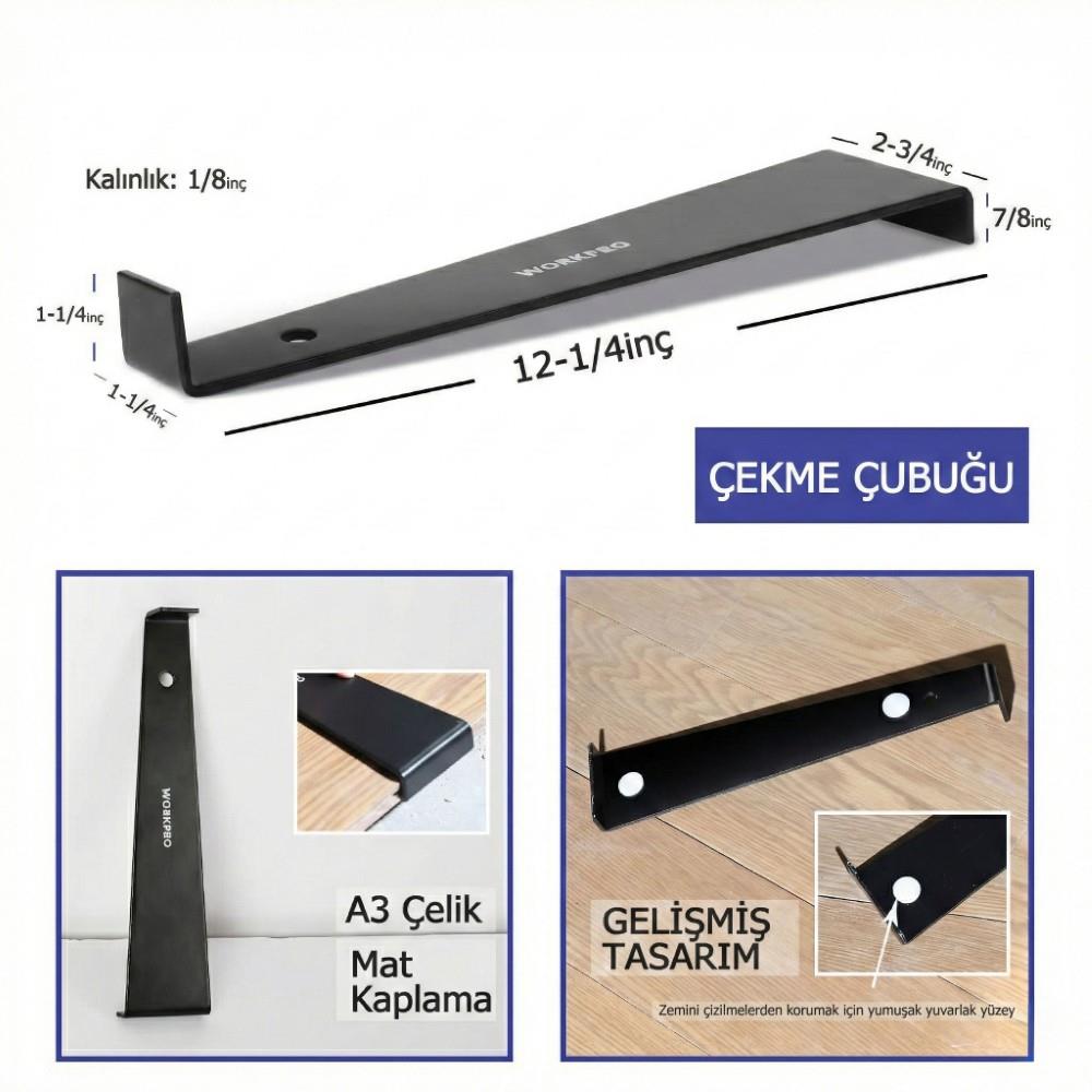 WORKPRO WP204302 33 Parça Laminant/Parke Ahşap Zemin Döşeme Montaj Seti - Onivias