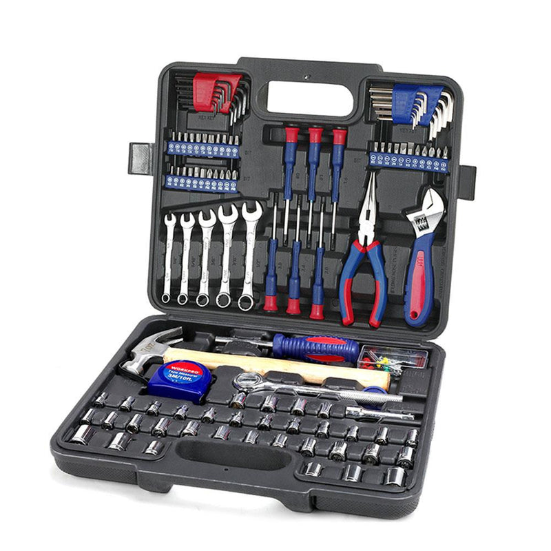 WORKPRO WP209022 165 Parça Peşəkar Təmir/Xidmət Aləti və 1/4'' - 3/8'' Rozetka Dəsti