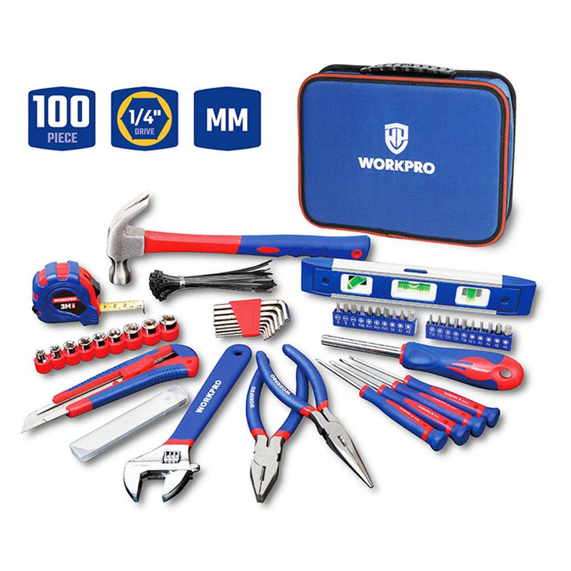 WORKPRO WP209066 100 Parça Peşəkar Təmir/Xidmət Alət Dəsti