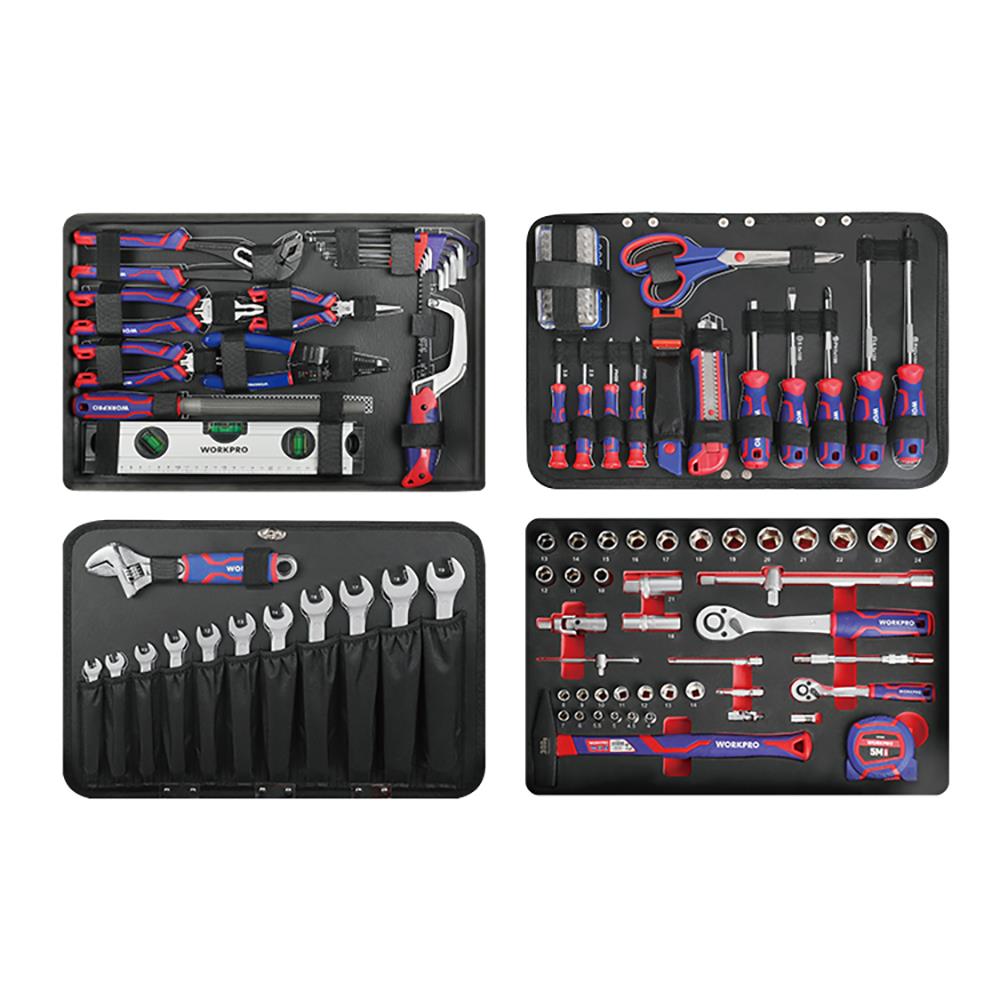 WORKPRO WP209089 145 Parça CR - V Profesyonel El Aleti Tamir Seti Tamir Bakım Çantası - Onivias