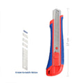 WORKPRO WP212009 18MM Ağır Hizmet Paslanmaz Çelik Kasa Maket Bıçağı - Onivias