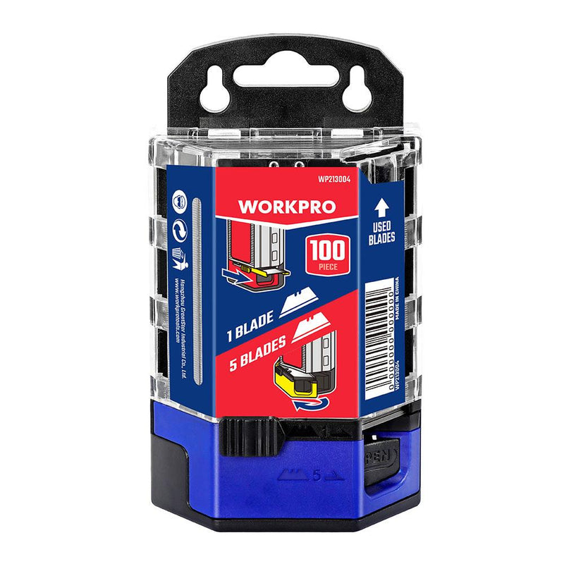 WORKPRO WP213004 100 Parça Rötuş Bıçağı Ehtiyatı 