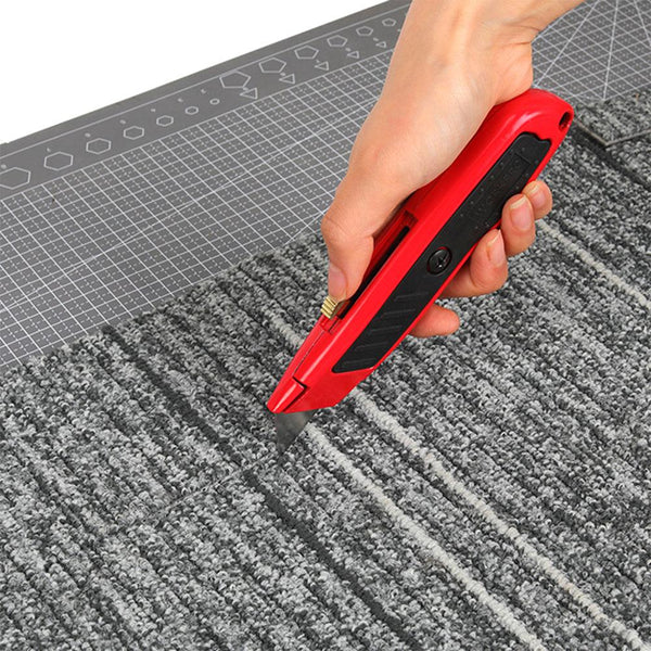 WORKPRO WP213005 Alüminyum Gövde Geri Çekilebilir Rötuş Maket Bıçağı + 3 Adet Yedek Bıçak - Onivias