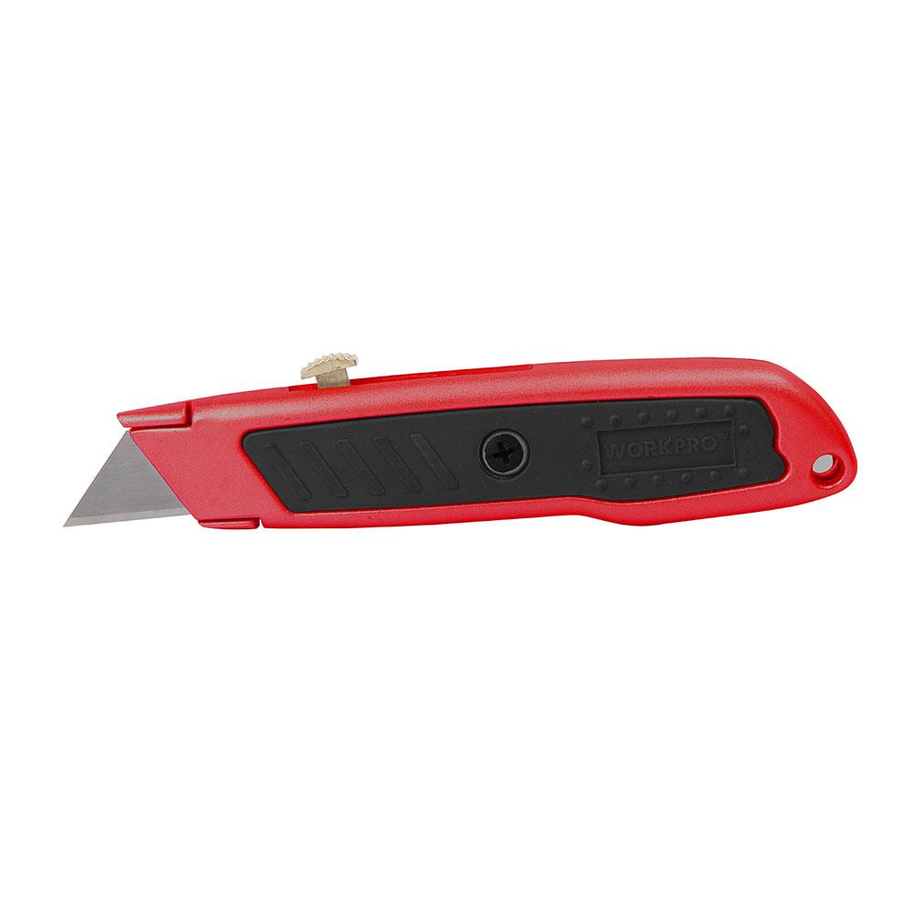 WORKPRO WP213005 Alüminyum Gövde Geri Çekilebilir Rötuş Maket Bıçağı + 3 Adet Yedek Bıçak - görsel 3