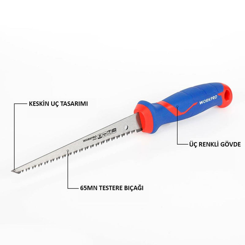 WORKPRO WP215016 150 mm Sürətli Kəsmə Professional Drywall Mişarı
