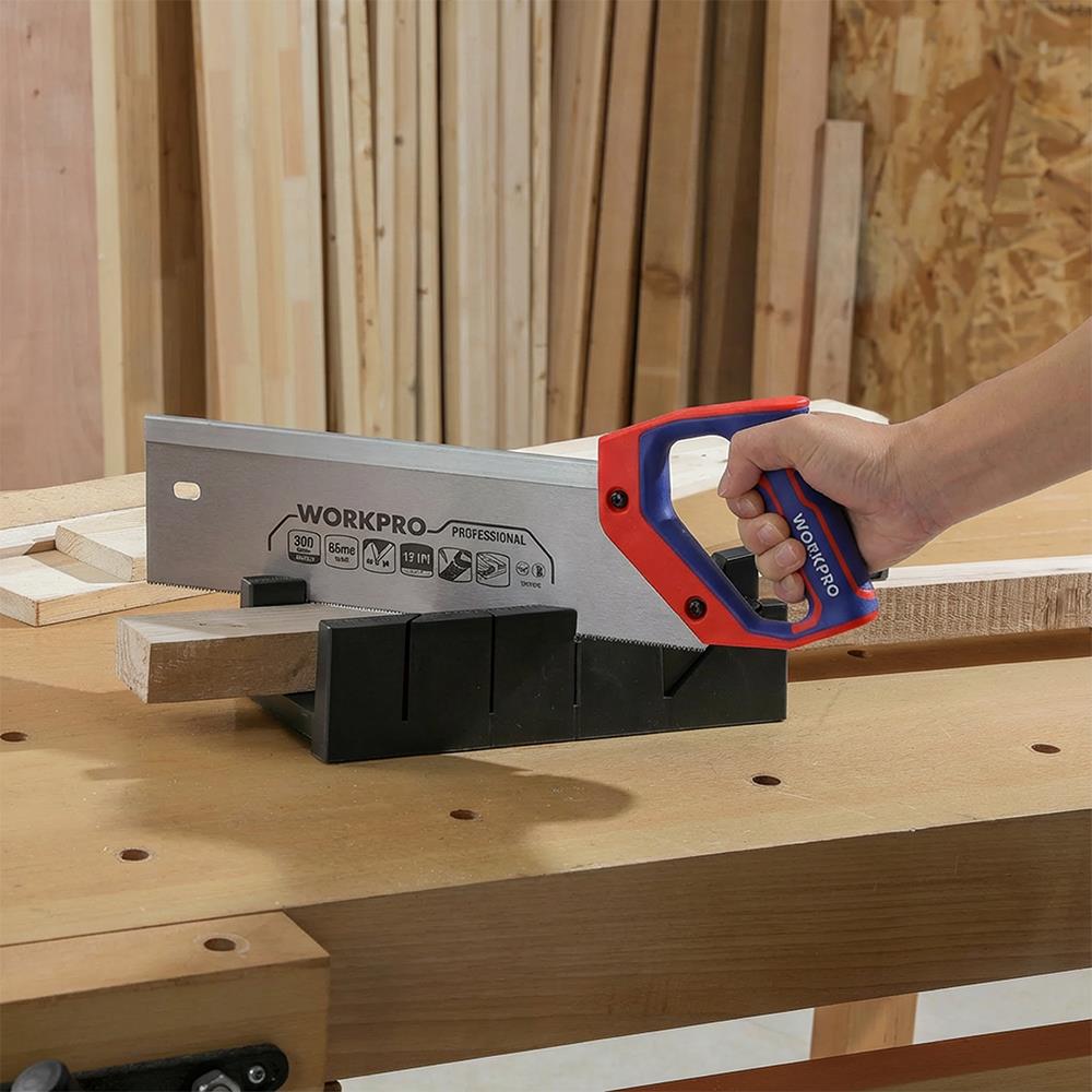 WORKPRO WP215029 300mm 45/90/135° Profesyonel Şevli/Gönye Kutusu (Testere Dahil Değildir) - Onivias