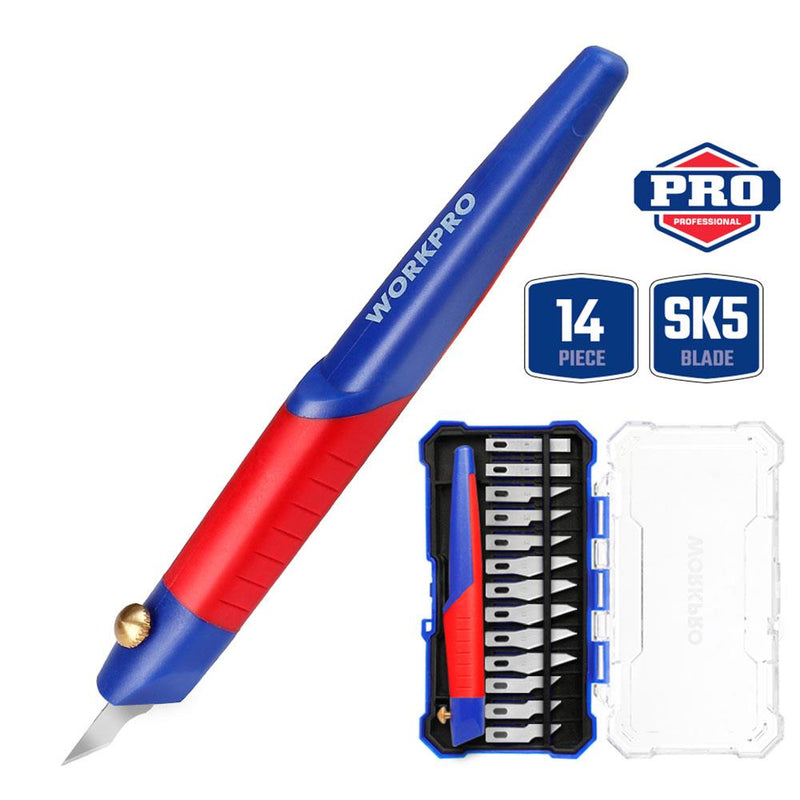 WORKPRO WP219005 14 Parça Peşəkar Həvəs Bıçağı Dəsti