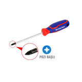 WORKPRO WP221035 PZ0x75mm CR-V Manyetik Profesyonel Yıldız Tornavida