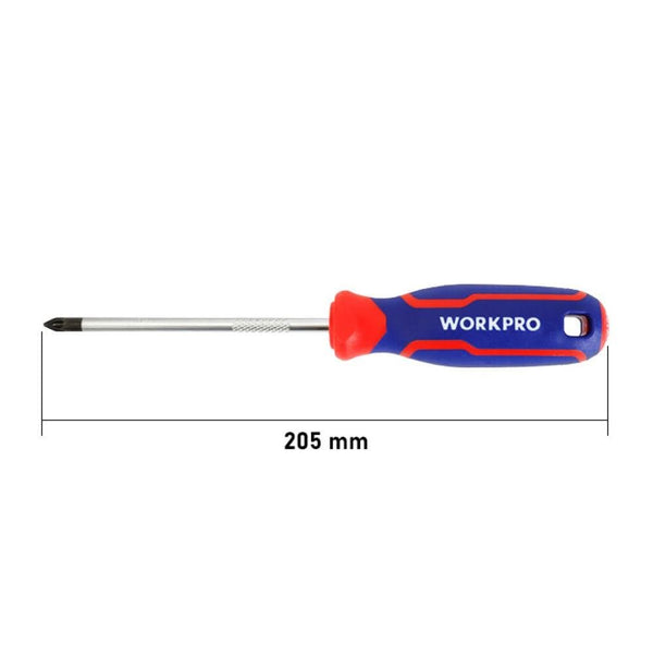 WORKPRO WP221037 PZ2x100mm CR - V Manyetik Profesyonel Yıldız Tornavida - Onivias