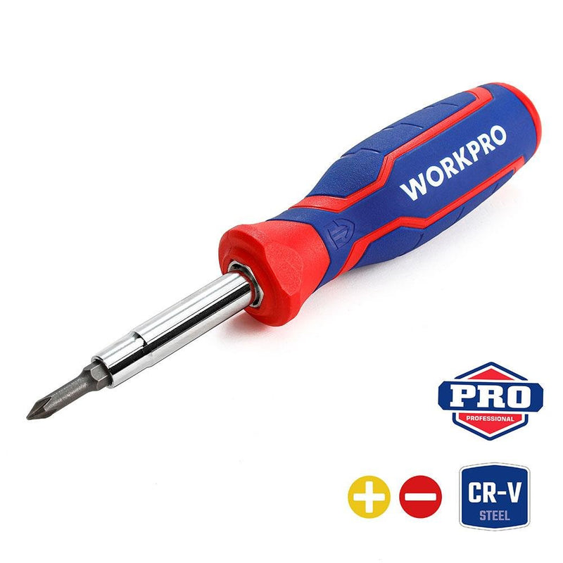 WORKPRO WP221046 6-IN-1 Professional Çoxfunksiyalı Dəyişən Tornavida Dəsti
