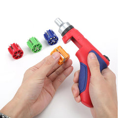 WORKPRO WP221048 24 Parça Profesyonel CR - V Kabzalı Cırcırlı Bits Tornavida Seti + Kemer Askılı Bez Taşıma Çantası - Onivias