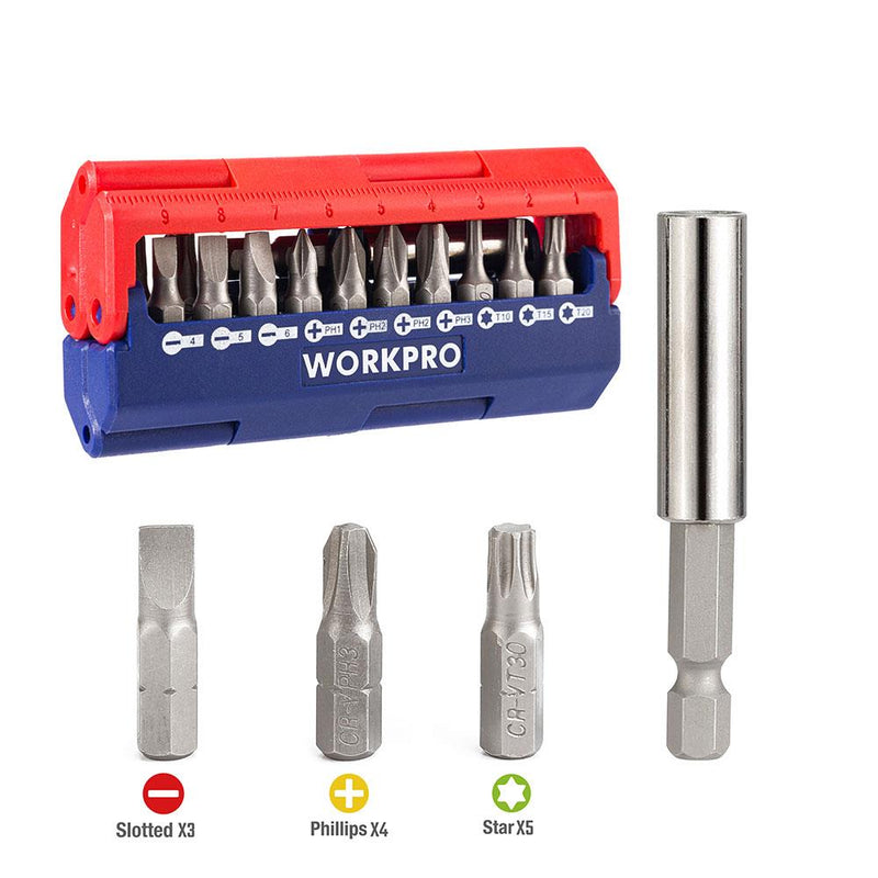 WORKPRO WP221062 13 Parçalı Maqnetik CR-V Tornavida Dəsti
