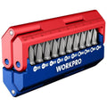 WORKPRO WP221062 13 Parça Manyetik CR - V Vidalama Bits Uç Seti - Onivias