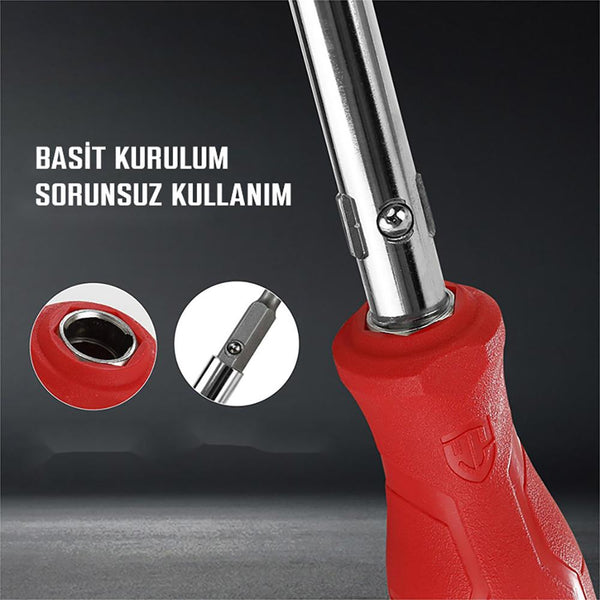 WORKPRO WP221066 6 - IN - 1 Çok Fonksiyonlu Değişken Uçlu Profesyonel Tornavida Seti - Onivias