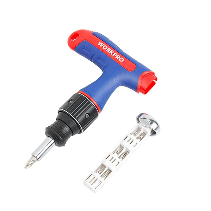 WORKPRO WP221072 7-IN-1 Peşəkar CR-V T-Dəstəkli Maqnetik Tornavida Dəsti