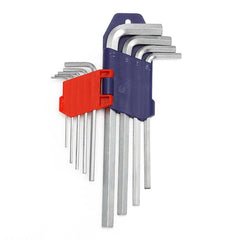 WORKPRO WP222004 9 Parça CR - V Uzun Boy Metrik Profesyonel Allen Anahtar Takımı - Onivias