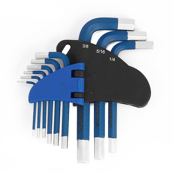 WORKPRO WP222014 9 Parça Kısa Boy CR - V Metrik Profesyonel Allen Anahtar Takımı - Onivias