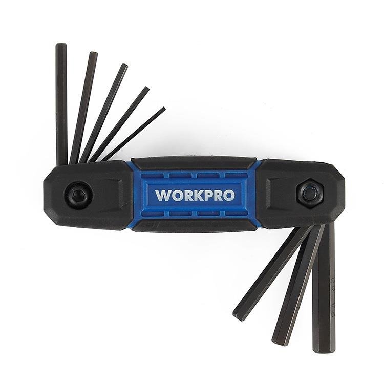 WORKPRO WP222028 8 Parça CR - V Metrik Çakı Tipi Profesyonel Allen Anahtar Takımı - Onivias