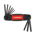 WORKPRO WP222029 9 Parça CR - V İnç Çakı Tipi Profesyonel Allen Anahtar Takımı - Onivias