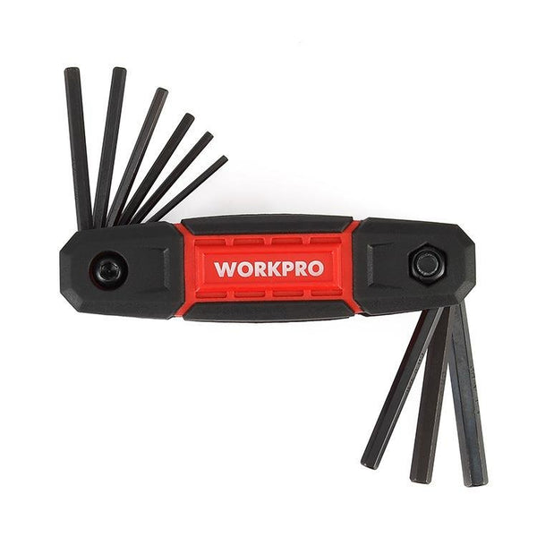 WORKPRO WP222029 9 Parça CR - V İnç Çakı Tipi Profesyonel Allen Anahtar Takımı - Onivias