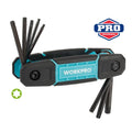 WORKPRO WP222030 8 Parça CR - V Çakı Tipi Torx Profesyonel Allen Anahtar Takımı - Onivias