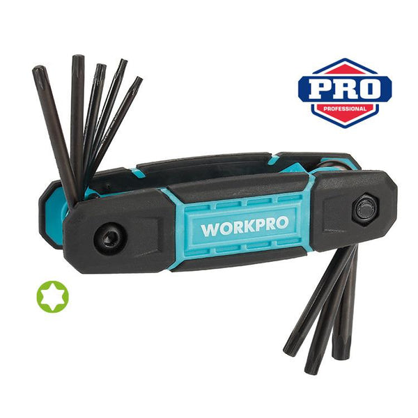 WORKPRO WP222030 8 Parça CR - V Çakı Tipi Torx Profesyonel Allen Anahtar Takımı - Onivias