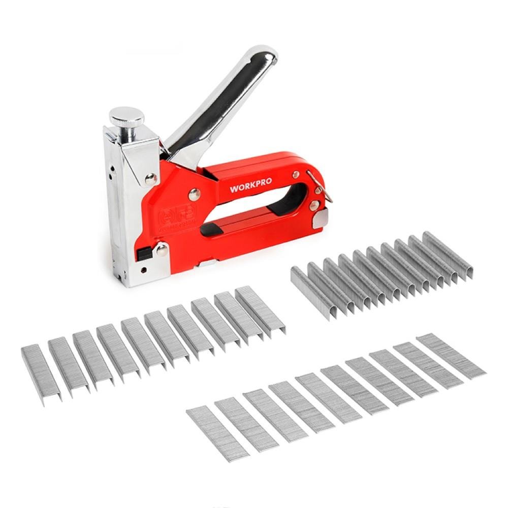 WORKPRO WP223005 3 IN 1 4 - 14mm Profesyonel Mekanik Zımba ve 14mm Çivi Tabancası + 1500 Adet Zımba/Çivi - Onivias
