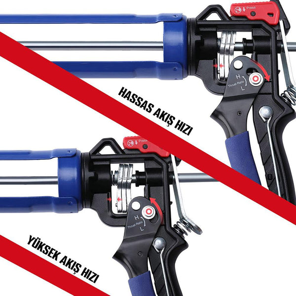 WORKPRO WP224001 230mm Ağır Hizmet Tipi Metal Silikon/Mastik Tabancası - Onivias