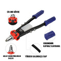 WORKPRO WP225001 5 IN 1 400mm Kollu Profesyonel Perçin Tabancası + 100 Adet Perçin - Onivias