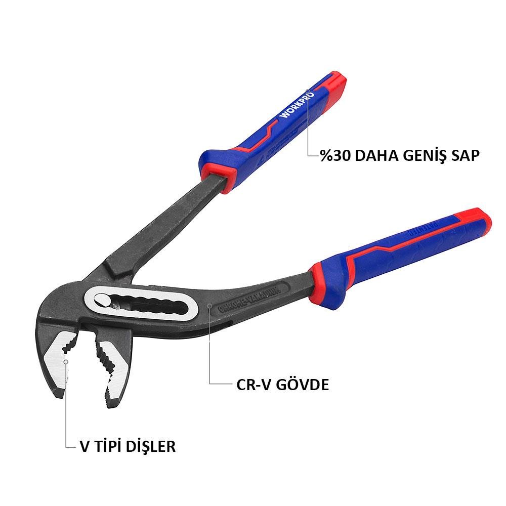 WORKPRO WP231028 250MM CR - V Profesyonel Fort Pense - Onivias